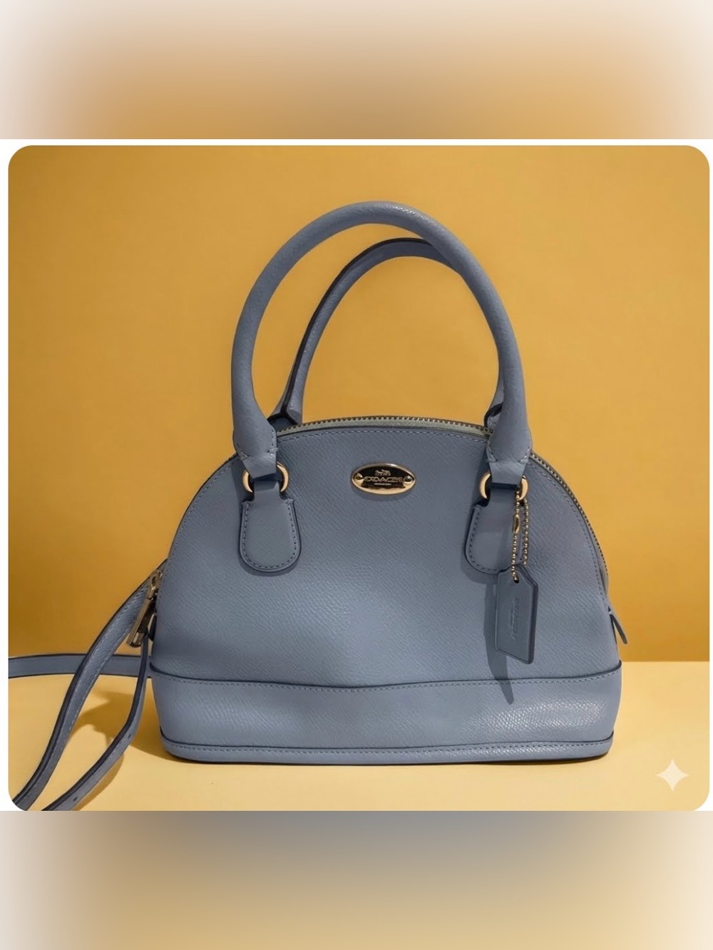 Coach Cora Light Blue Dome Bag
